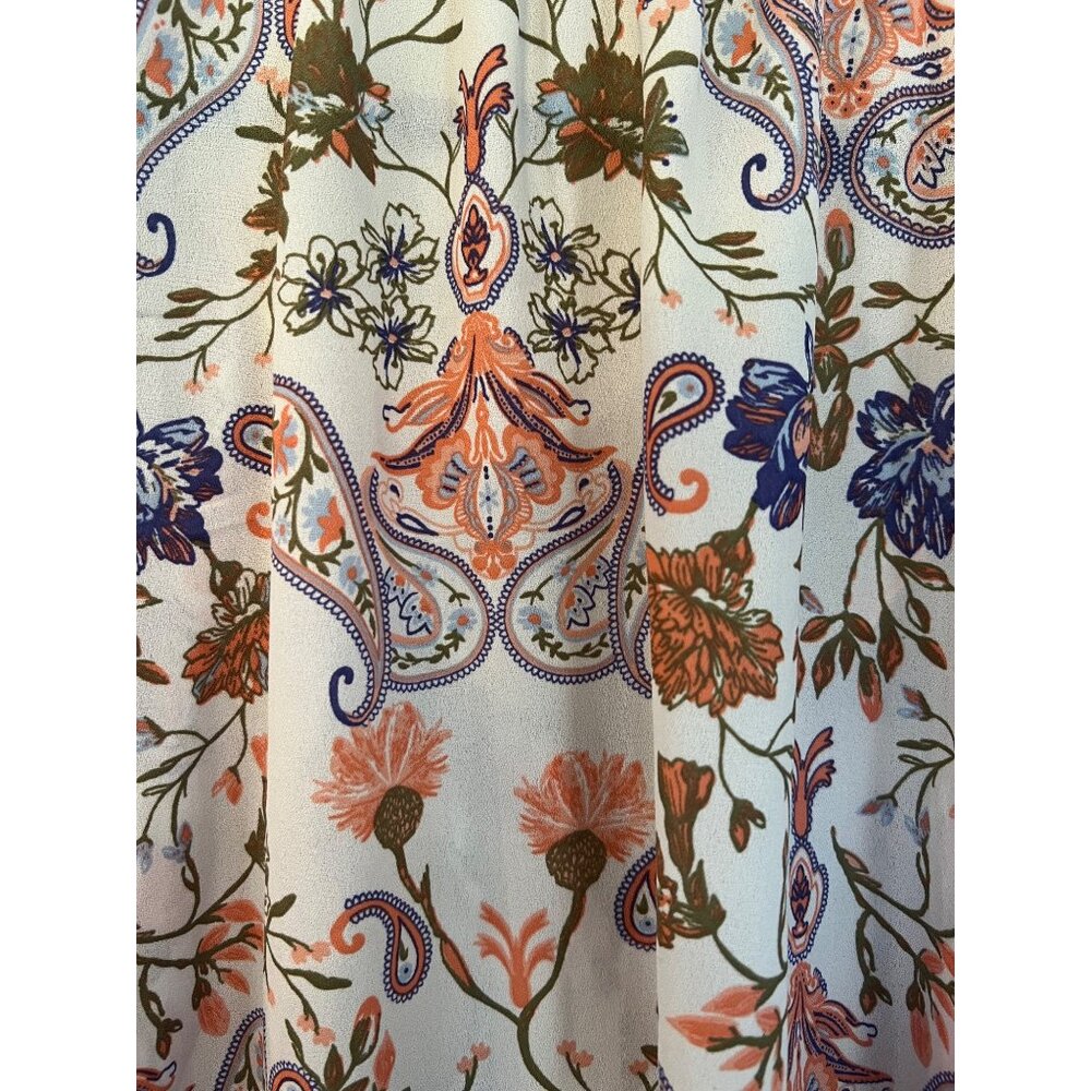 Preswick % Moore Floral Paisley Long Sleeve V-Neck Tunic Size 3X - Picture 6 of 8